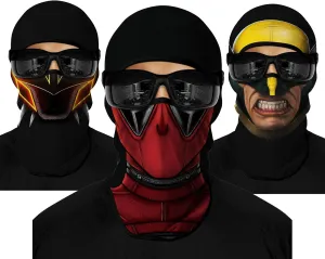3D Balaclava Ski Mask Outdoor Headwear Mask Ghosts Skull Mask Men Women for Halloween Motorcycle Cycling Full Face Mask