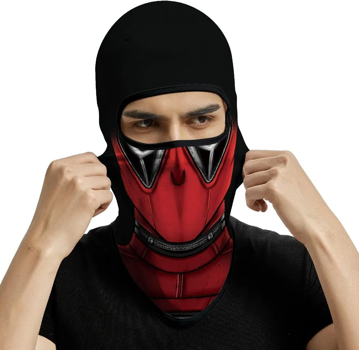 3D Balaclava Ski Mask Outdoor Headwear Mask Ghosts Skull Mask Men Women for Halloween Motorcycle Cycling Full Face Mask