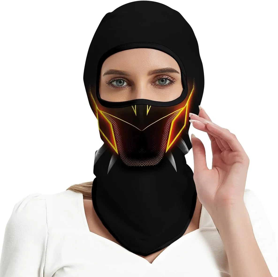 3D Balaclava Ski Mask Outdoor Headwear Mask Ghosts Skull Mask Men Women for Halloween Motorcycle Cycling Full Face Mask