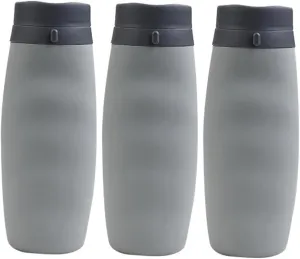 3pcs Folding Water Bottle Collapsible Cup Sports Cup Travel Water Kettle Compact Storage