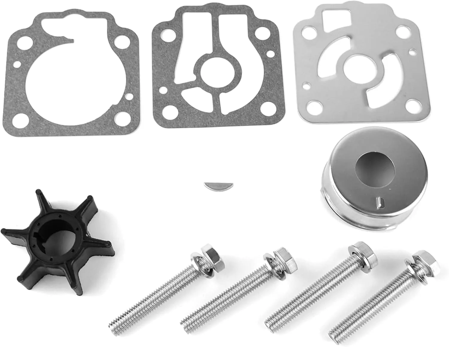 3T5873223M Water Pump Impeller Repair Kit for Nissan Tohatsu Outboard 40 50 HP TLDI 4 Stroke Boat Motor Engine Rebuild Service Parts Replacement 3T5873223 3T5-87322-3