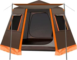 4-6 Person Camping Tent Portable Set Up Instant Tent Waterproof Windproof Automatic Pop Up Outdoor Sports Tent Camping Sun Shelters for Camping Hiking Mountaineering