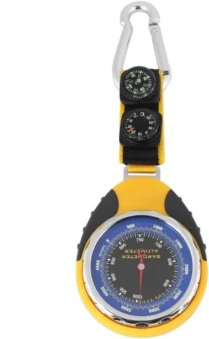 4 in 1 Digital Mini Compass Thermometer Barometer Altimeter Multifunction Outdoor Equipment for Camping Hiking Climbing
