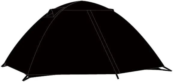 4 Person 3 Season Tent,Double Layer,Waterproof,Windproof for Family Camping Adventures