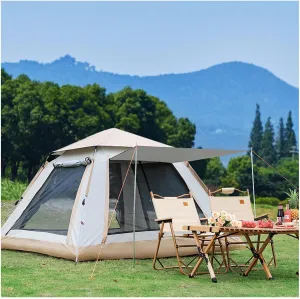 4-Person Dome Tent, Pop-Up in 3 Seconds, Waterproof, Spacious Stable Tent for Hiking, Backpacking Camping
