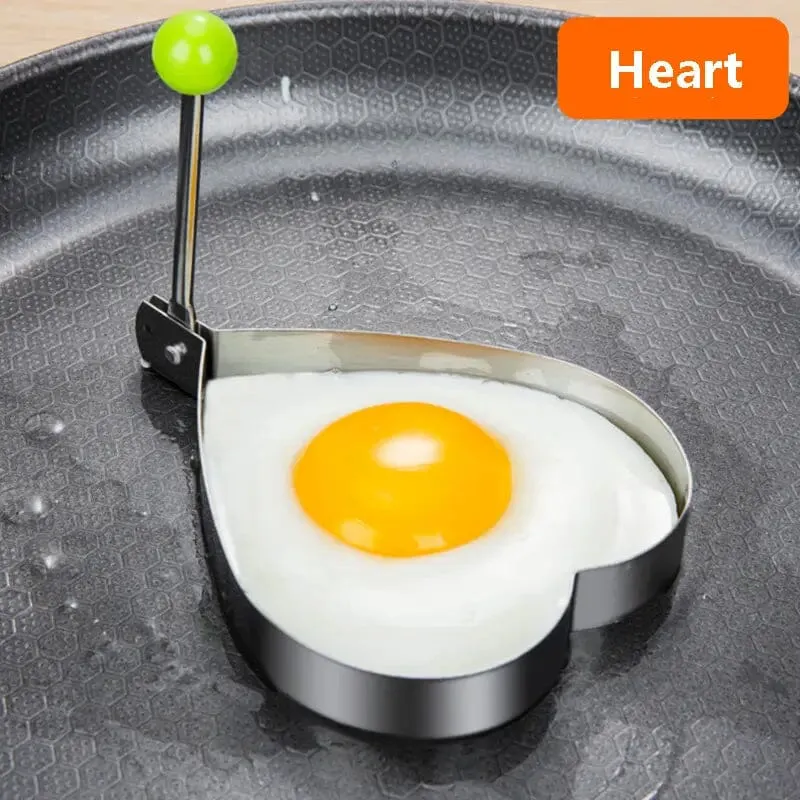 4-Piece Set: Stainless Steel Creative Egg Ring Molds