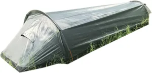 4 Season Polyester Rectangular Backpacking Tent, 1 Person, Waterproof, Breathable, Rainproof, Bivy Sack Included