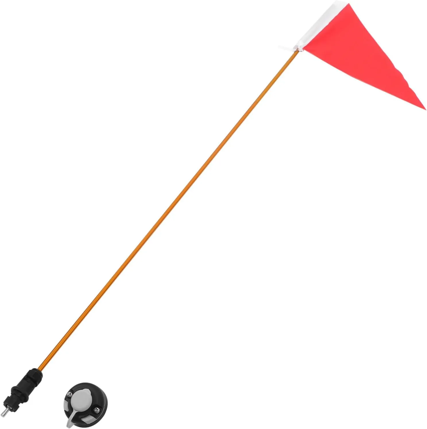 4ft Kayak Safety Flag Easy Install Base Boating Safety Kit Marine Accessories for Boats