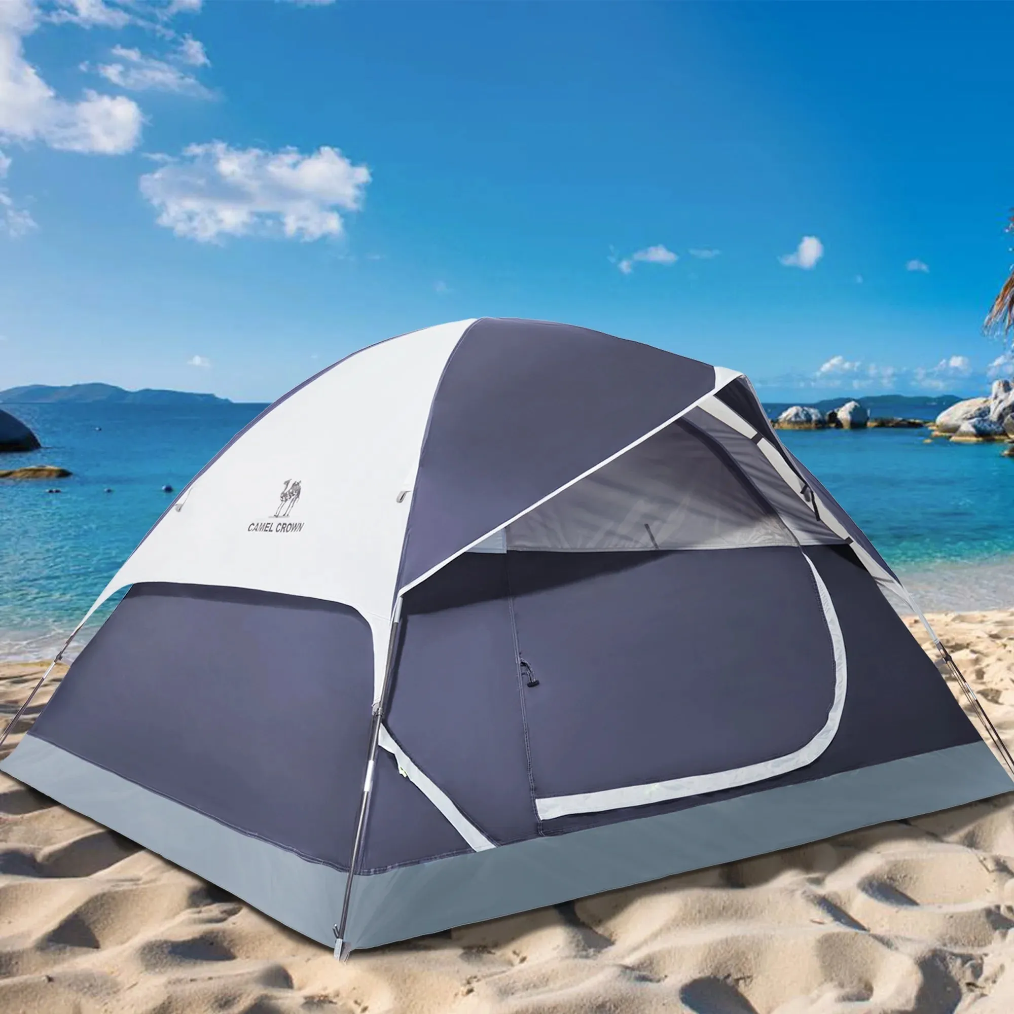 5-6 Person Dome Tent for Outdoor Adventures, Easy Setup, and Waterproof Design