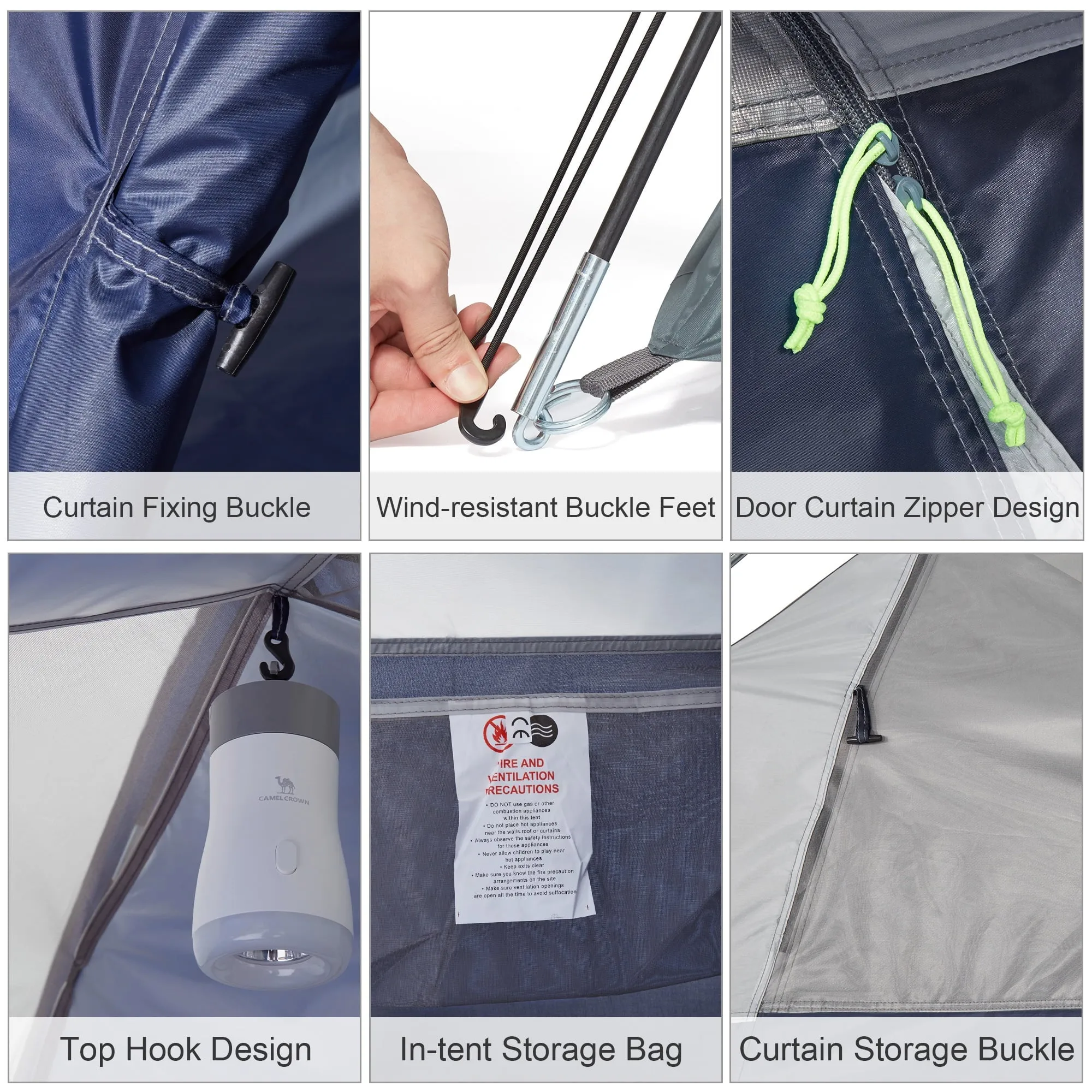 5-6 Person Dome Tent for Outdoor Adventures, Easy Setup, and Waterproof Design