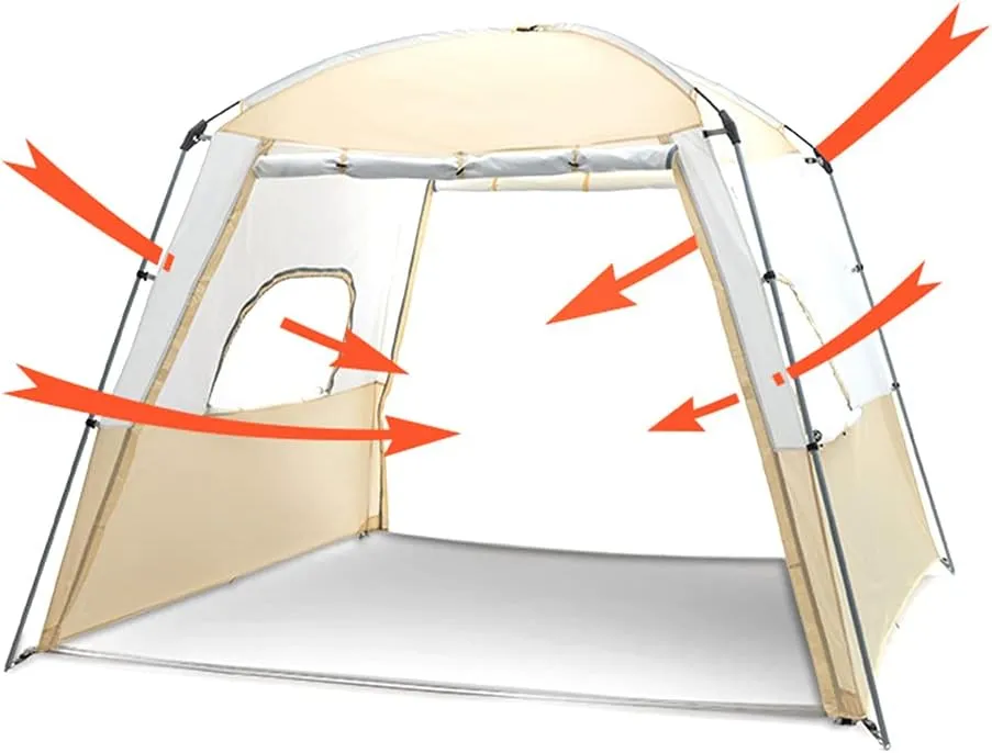 5-8 Person Cabin Tent Ultra Large Waterproof Dome Tent with Porch Camping Dome Shelter Tent UV Resistant Sun Shelter Canopy Event Tent for Party, Garden, Patio, Backyard