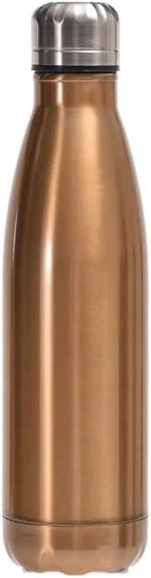 500ML Kettle, Double-layer Stainless Steel Sports Water Bottle, Suitable For Outdoor Travel And Camping(Gold)