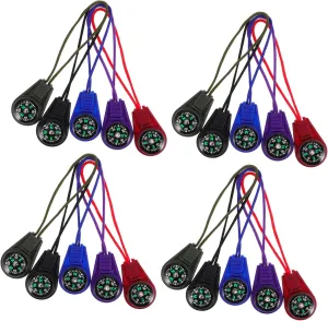 50pcs Portable Compass with Lanyards Plastic Outdoor Navigation Tool for Hiking Camping and Climbing Stylish Colors for Boy Girl and Adults Lightweight and Convenient
