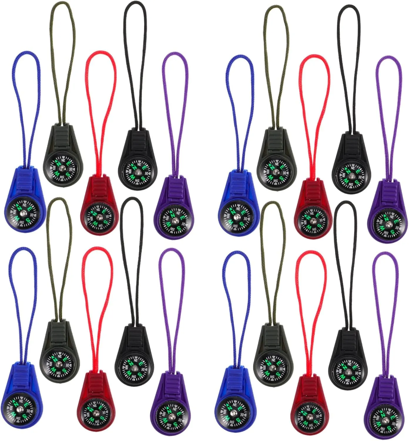 50Pcs Portable Lanyard Compass Stylish Outdoor Navigation Tool with Convenient Hanging Design for Hiking Camping and Climbing Accurate Direction Finder Army