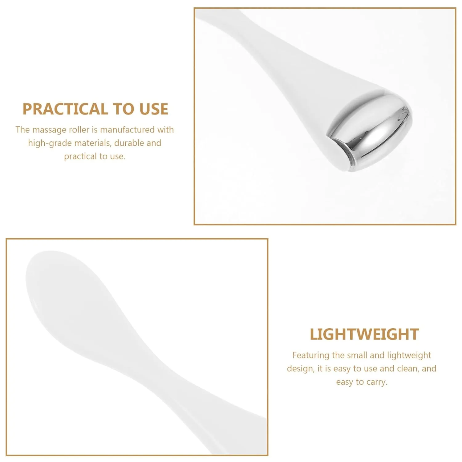 5pcs Practical Eye Cream Spoon Roller for Cooling Eye Facial Tool for Dark Circles Puffiness Relief Convenient Portable Design for Easy Application