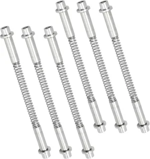 6 Pack K 5131 Aluminum Storm Door Hinge Pin Kit, 12 Pcs Hinge Pins, 12 Pcs Bushing Caps, 6 Pcs Springs, Screen Storm Door Hinge Pin Kit for Croft Storm Doors & Other Storm Door