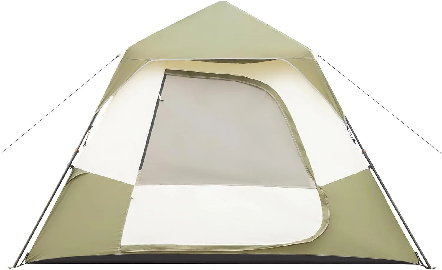 6 Person Camping Tent, All-Weather Easy Setup Outdoor Tent, Portable Lightweight Pop Up Sun Shelter Tents with Mesh Layer and Carrying Bag Windproof & Waterproof Tents for Beach Hiking Travel