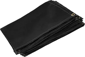 6 x 10 Ft Welding Blanket Black Fiberglass Blanket Portable Fiberglass Fire Retardant Blanket Welding Mat Welding Fireproof Thermal Resistant Insulation With Carry Bag
