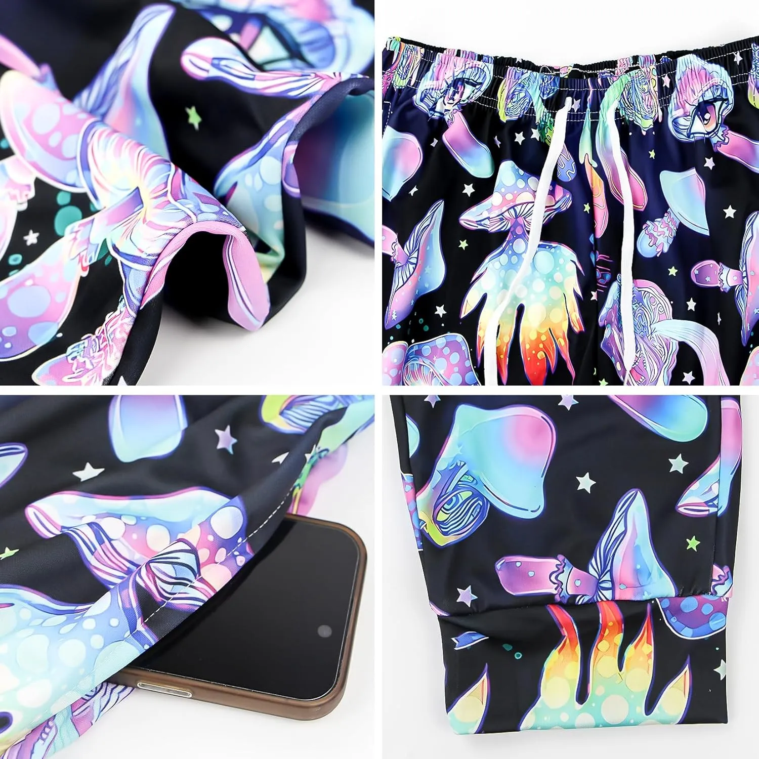 80s 90s Mens Joggers Pants Sports Funny Workout Running Printed Retro Sweatpants Casual Track Pants with Pockets