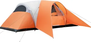 8/10 Person Camping Tent with Porch, Large Family Tents for Camping Includes Rainfly & Carry Bag, Easy Setup Dome Tents for Outdoor Camping Picnic Backyard