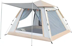 83x83x55 Inch Ultralight Pop-Up Camping Tent for 2-4 People, Waterproof & Windproof Family Tent with Removable Rain Fly, Instant Setup, Portable & Lightweight Outdoor Tent