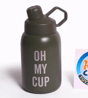 850 ml Stainless Steel Thermal Water Bottle - Black (CY-055)