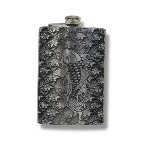 8oz Koi Fish Stainless Steel Flask