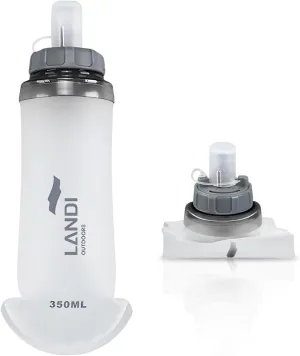 A 350-milliliter soft water bottle that can be folded,and it is a water bladder suitable for hiking,cycling,rock climbing,cycling sports,running,and camping backpacks.