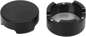 Acouto Taom Chalk Netic Billiard Chalk Case Round Aluminum Alloy Box Holder Black for Pool Sports Accessories - Convenient Accessory