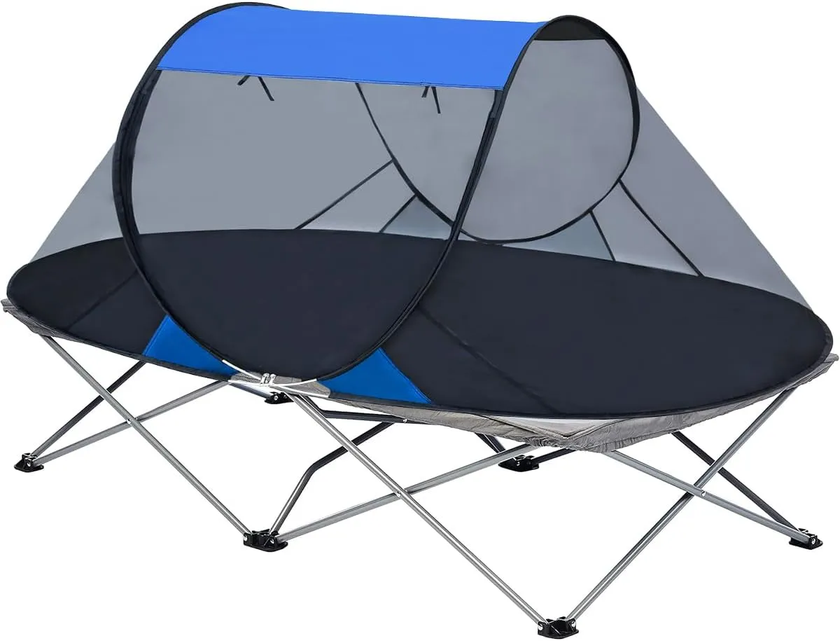 Akiky Pop Up Mosquito Tent for Camping,1 Person Camping Tent with Bug Screen Tent,Mosquito Net Foldable Portable for Adults Kids