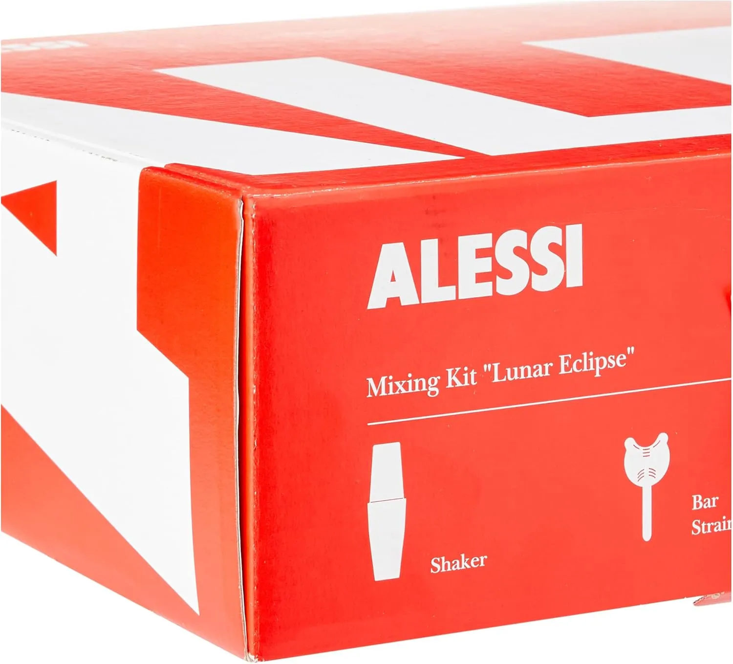 Alessi 5050SET I Lunar Eclipse Set Composed of: American or Boston Shaker, bar Strainer, Stirrer and Cocktail Measure in 18/10 Stainless Steel, One Size, Steel