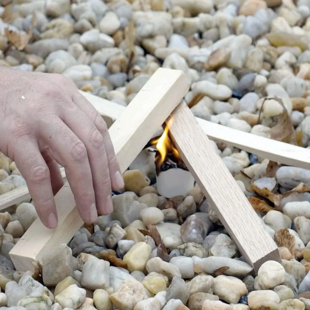 Allen's Wood Fire Starter Cups – Natural Wax & Wood Chip Firestarters for Campfires, Fire Sticks for Fireplace, Grilling & BBQ – 15 Min Burn – Clean Fire Start – Great for Travel & Hunting