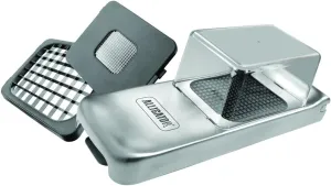 Alligator Vegetable Chopper with Container | Food, Salad, Veggie Dicer, Manual Onion Chopper Vegetable Cutter | 3 Stainless Steel Blades Included | Perfect for Kitchen Prep