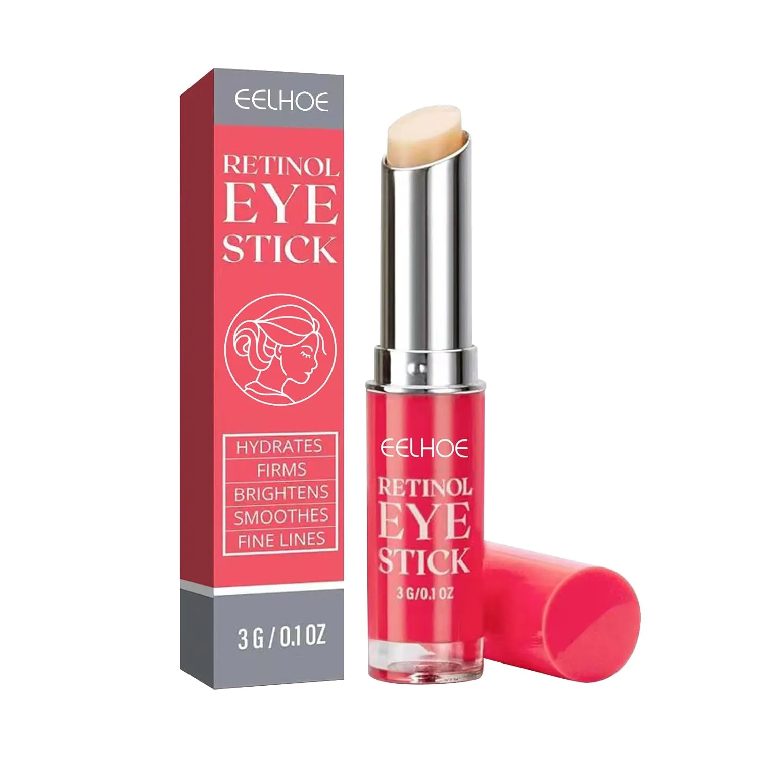 AMALIA Retinol Eye Stick, Anti-Aging Under Eye Treatment, Retinol Cream, Reduces Fine Lines and Dark Circles
