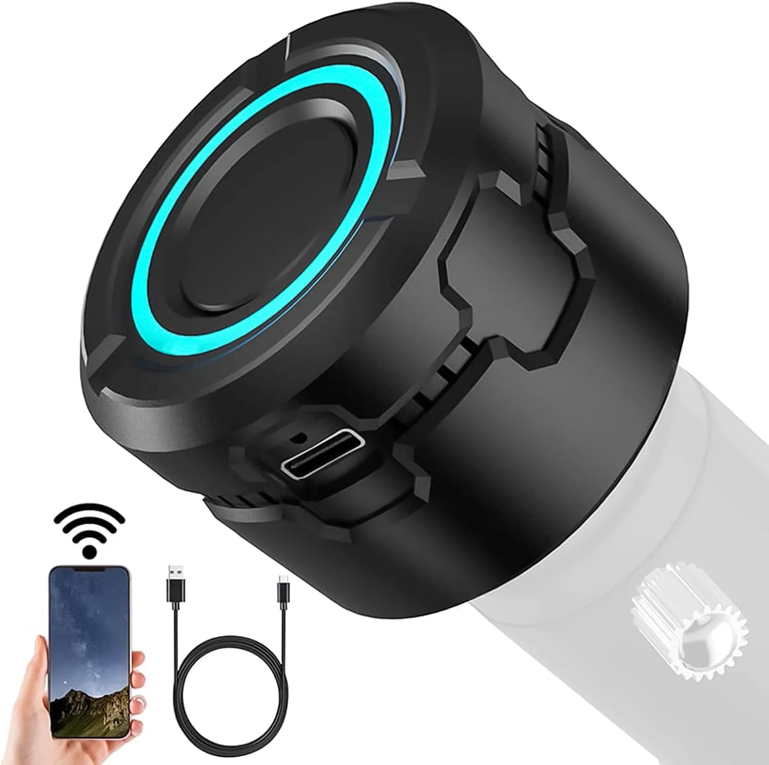 Andoer WiFi Electronic Eyepiece, Wireless Electronic Eyepiece for Telescope Camera, 4K Video Recording for 1.25 inch Telescope, Electronic Eyepiece Camera for Astrophotography, Bird Watching