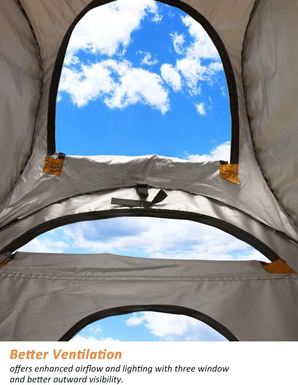 Anngrowy Pop Up Privacy Shower Tent - Portable Outdoor Camping Bathroom Toilet Changing Dressing Room - UPF40  Waterproof