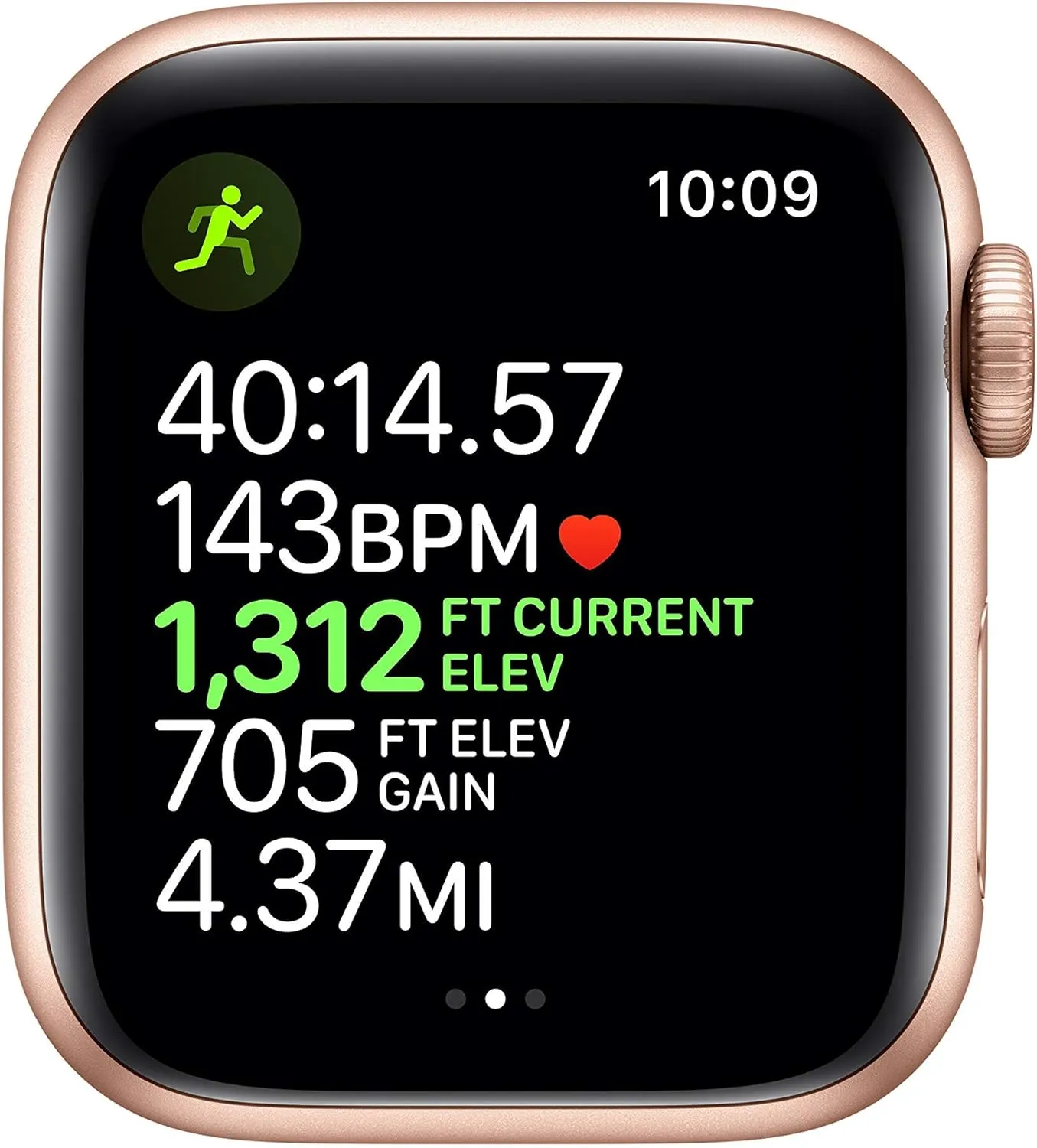Apple Watch Series 5 (GPS   Cellular, 40MM) - Gold Aluminum Case with Pink Sport Band (Renewed)