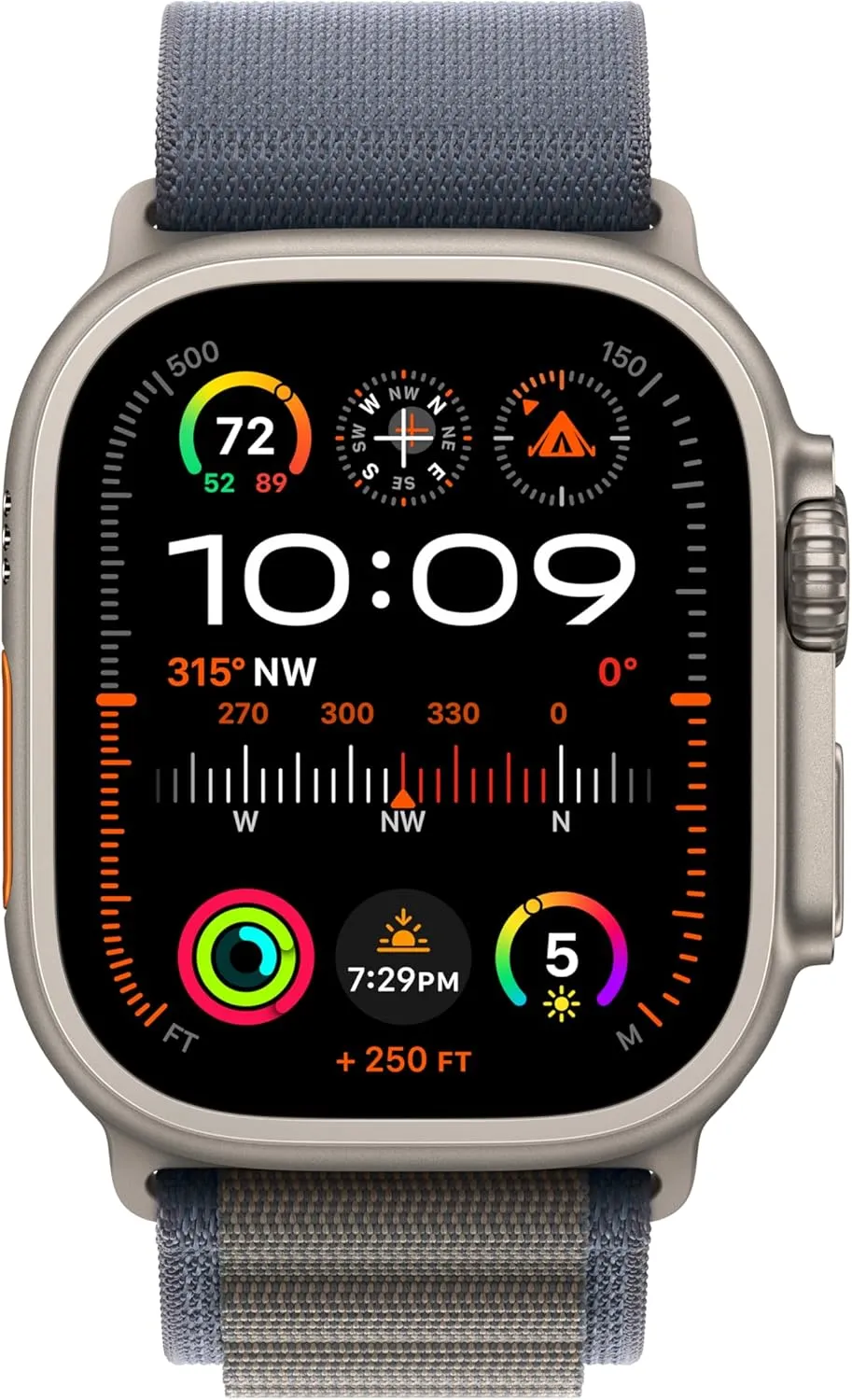 Apple Watch Ultra 2 [GPS   Cellular 49mm] Smartwatch with Rugged Titanium Case & Blue Alpine Loop Small. Fitness Tracker, Precision GPS, Action Button, Extra-Long Battery Life