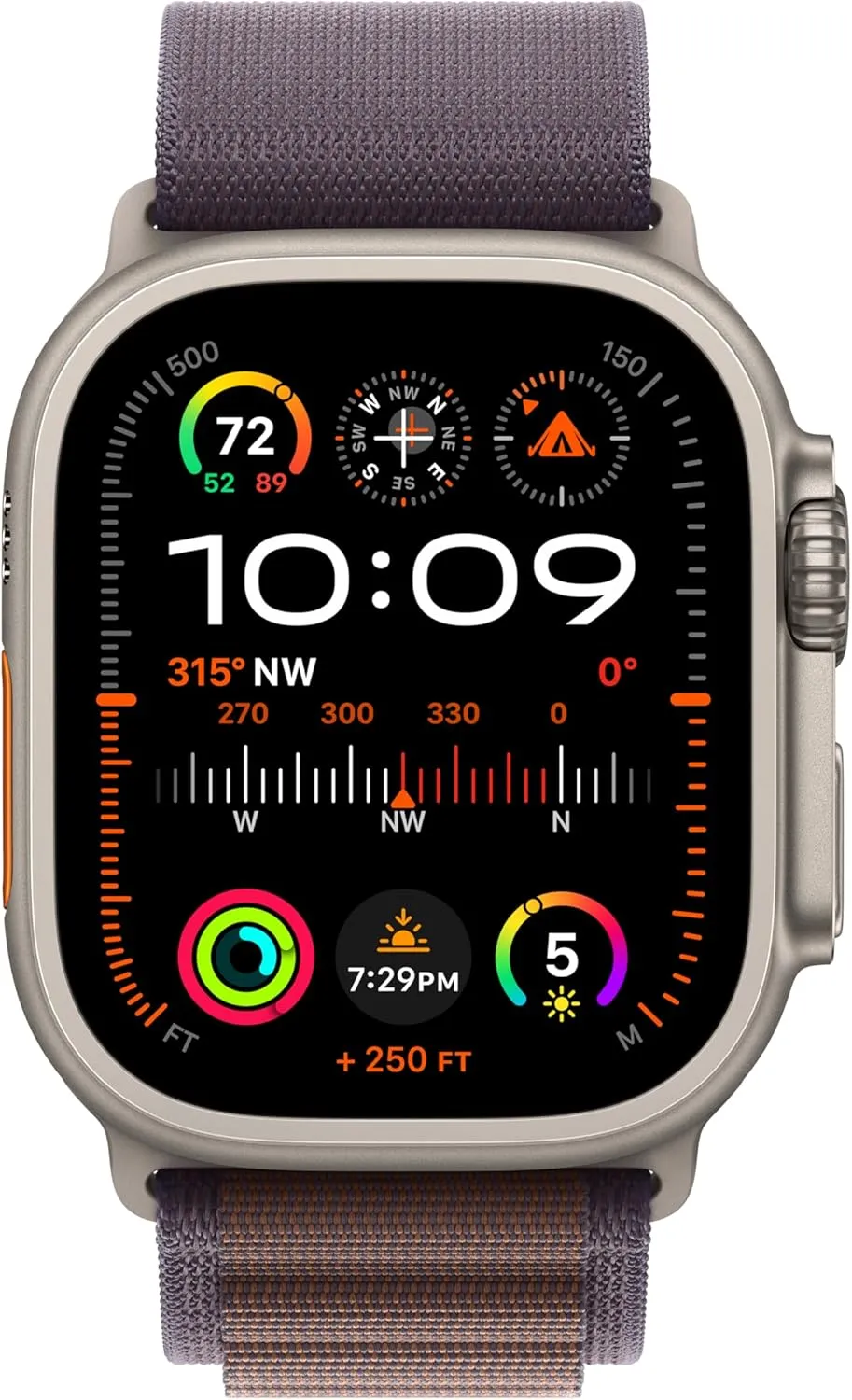 Apple Watch Ultra 2 [GPS   Cellular 49mm] Smartwatch with Rugged Titanium Case & Indigo Alpine Loop Large. Fitness Tracker, Precision GPS, Action Button, Extra-Long Battery Life