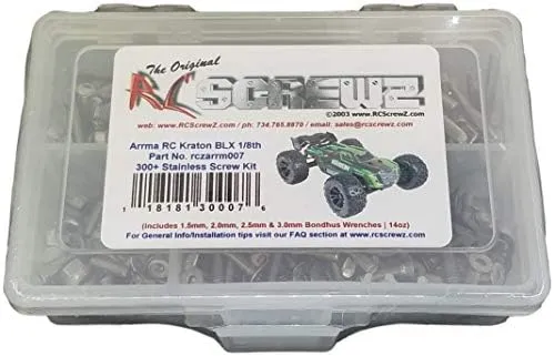 ARRM007 - Arrma Kraton BLX 6s BLX V1 Stainless Steel Screw Kits