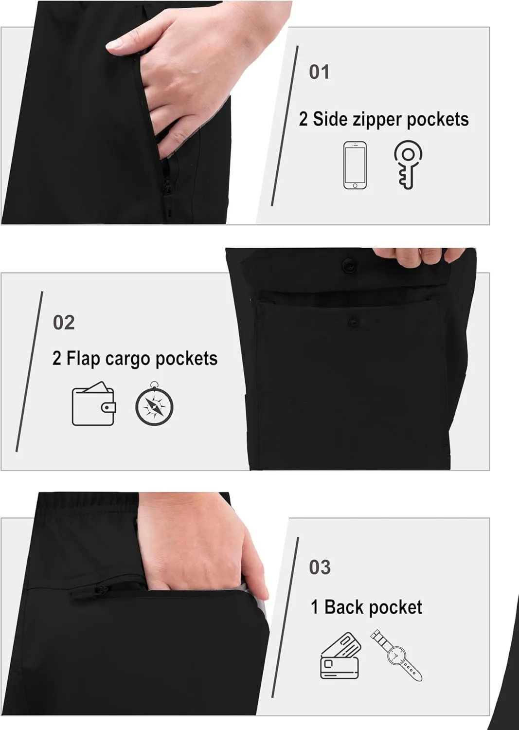 Arunlluta 7" Hiking Shorts Women Quick Dry Cargo Shorts for Women Lightweight Womens Golf Shorts Stretchy Athletic Summer