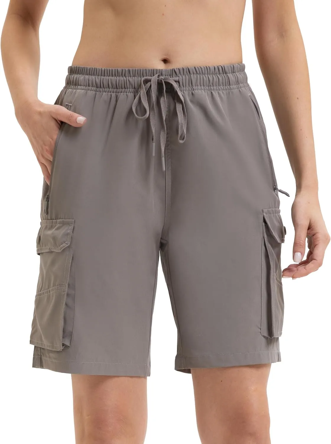Arunlluta 7" Hiking Shorts Women Quick Dry Cargo Shorts for Women Lightweight Womens Golf Shorts Stretchy Athletic Summer