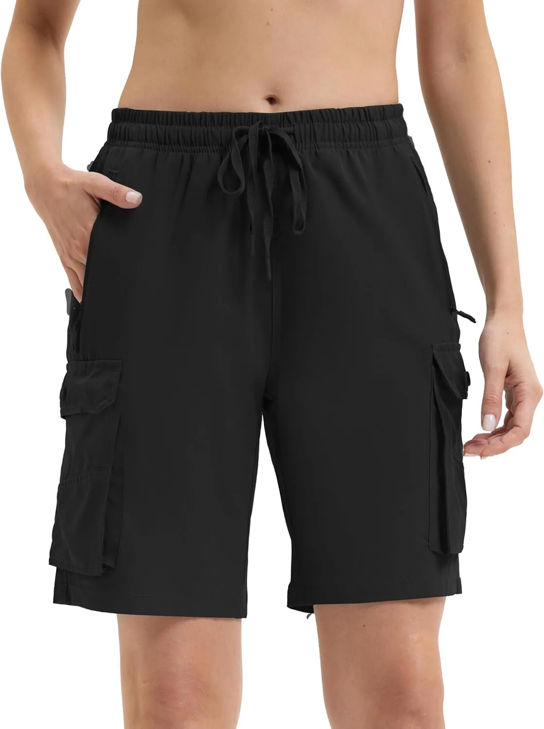 Arunlluta 7" Hiking Shorts Women Quick Dry Cargo Shorts for Women Lightweight Womens Golf Shorts Stretchy Athletic Summer