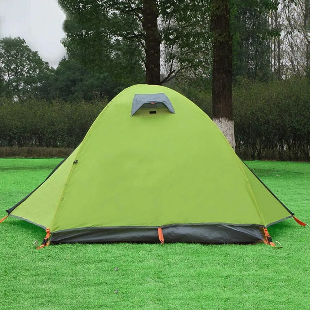 Automatic Hydraulic Double Layer Tent Camping Beach Outdoor Hiking Fishing Trip, UV Resistant Waterproof Pop Up(Color:C)