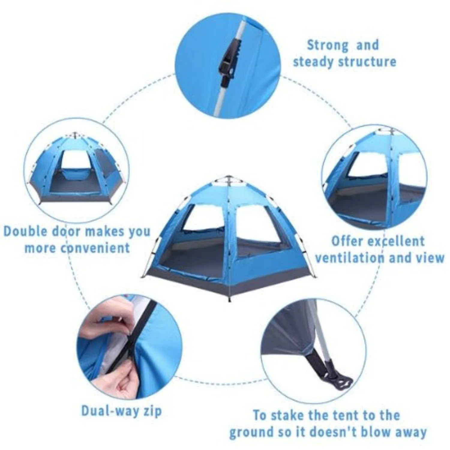 Automatic Pop Up Family Tent