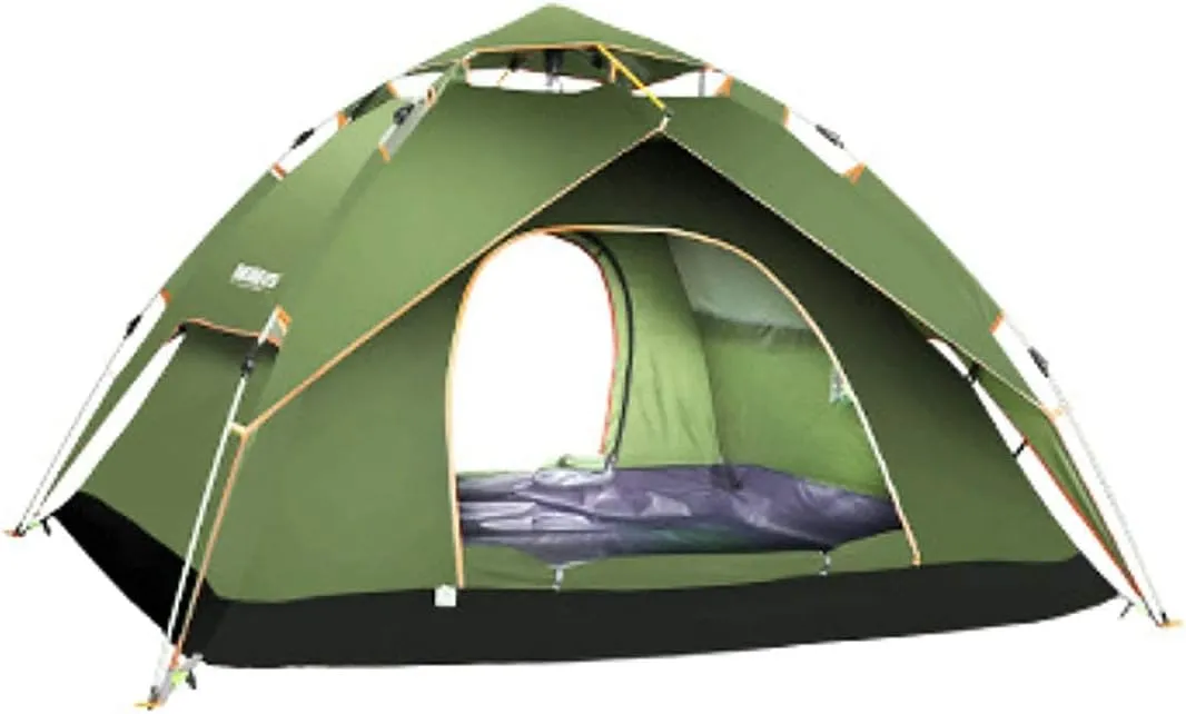 Automatic Tent,Family Thickened Rainproof Anti-UV Outdoor 3-4 People for Camping Picnic, Wilderness, Mountaineering, Cycling