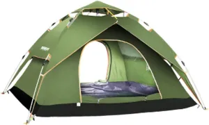 Automatic Tent,Family Thickened Rainproof Anti-UV Outdoor 3-4 People for Camping Picnic, Wilderness, Mountaineering, Cycling