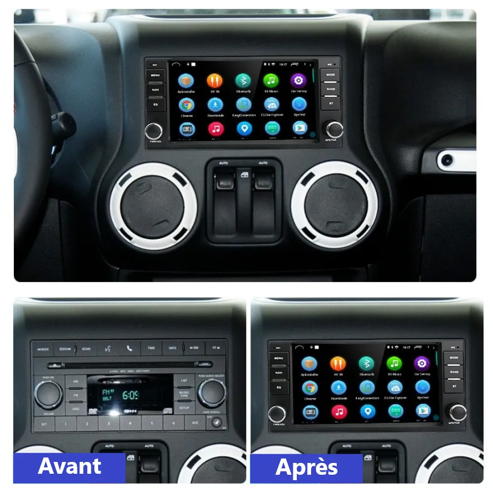Autoradio multimedia GPS <br/> Jeep Compass (2010-2016)