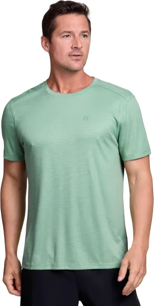 Avalanche Men's Short Sleeve T-Shirt, Lightweight Hiking Tee Super Soft Jersey Crewneck Top