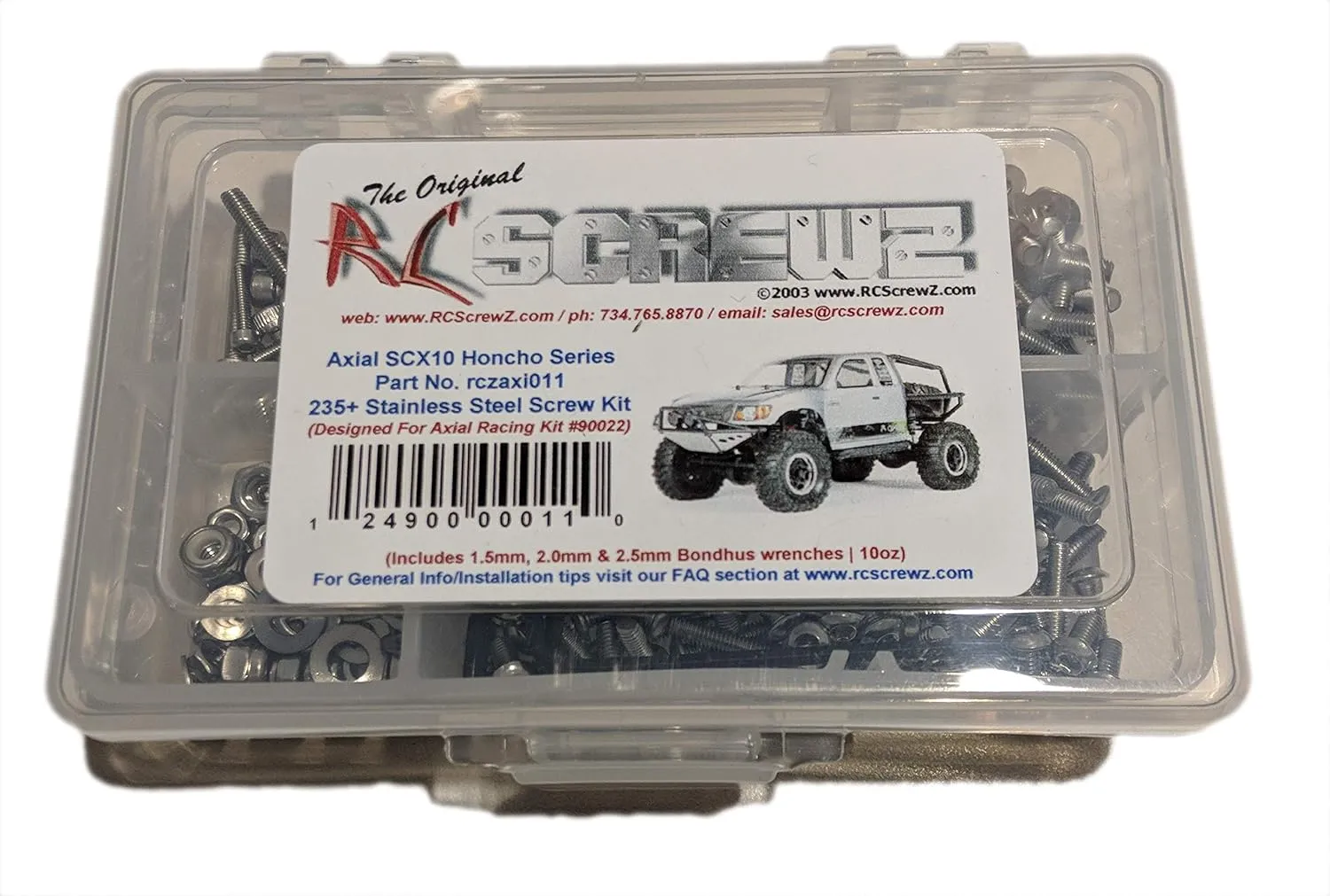 Axial Racing SCX10 Honcho Stainless Steel Screw Kit
